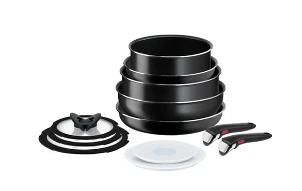 2. Tefal L15392 Ingenio Titanyum 1x Simplecook Büyük Tava ve Tencere Seti 12 Parça 21BM