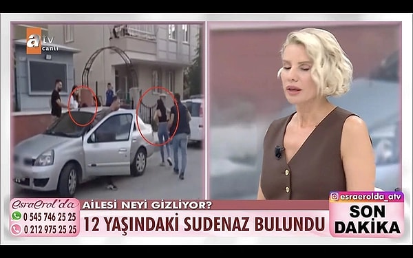 Esra Erol'da programında aranan 12 yaşındaki Sudenaz Kalabas'ın, 20 yaşındaki İlhan Kütükçü tarafından alıkonulduğu öğrenilmişti.