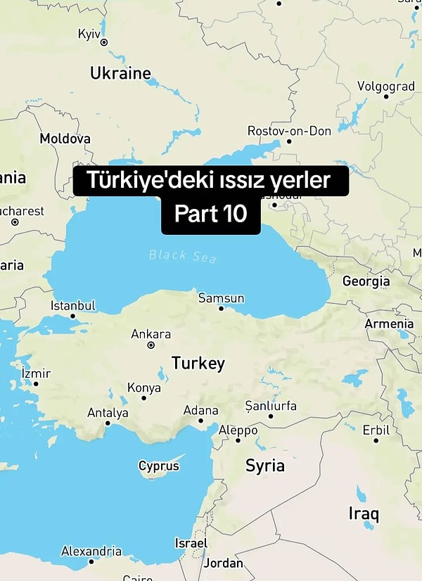 Bir TikTok hesabı, Türkiye'deki ıssız yerleri incelediği bir video serisi yaptı.