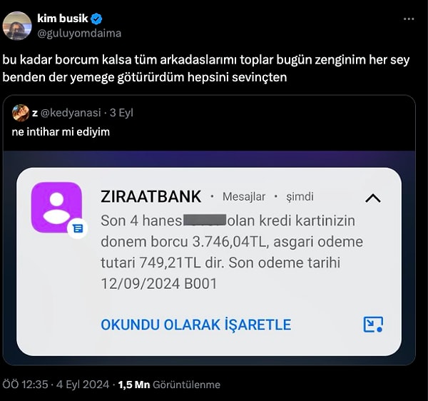 Kredi kartı borcunda çift haneli rakamlara sevinenler...