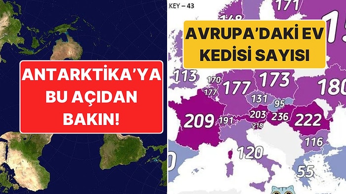 İncelemelere Doyamayacağınız Bu 10 Harita Hayata Bakış Açınızı Değiştirebilir!