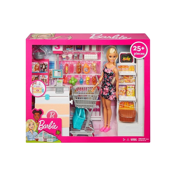 9. Barbie Süpermarkette Oyun Seti