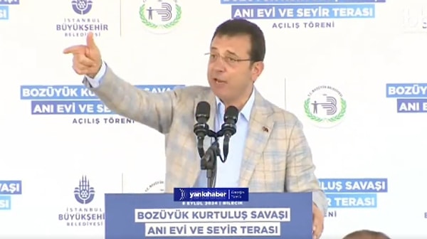 İBB Başkanı Ekrem İmamoğlu, Cumhurbaşkanının konuşmasından sonra X'te yaptığı paylaşımla tepki göstermişti.