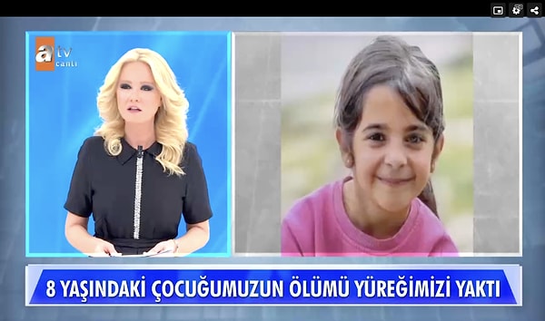 Tüm Türkiye 8 yaşındaki Narin'in ölümü nedeniyle yasa boğuldu. Müge Anlı'nın gündeminde de minik Narin vardı.