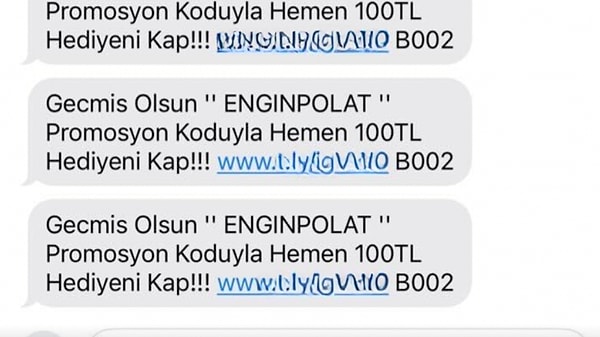 Yasa dışı bahis konusu böylesine gündemdeyken bir yasa dışı bahis şirketi "Geçmiş Olsun Engin Polat" promosyonu yaptığını duyurdu. "Oltalama" denen dolandırıcılık yönteminin de olabileceği söylenen mesajlar görenlere pes dedirtti.