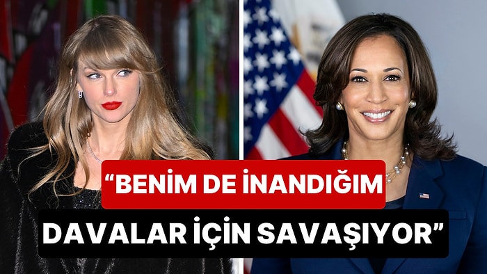 ABD'li Yıldız Taylor Swift, Başkanlık Yarışında Kamala Harris'i Desteklediğini Açıkladı!