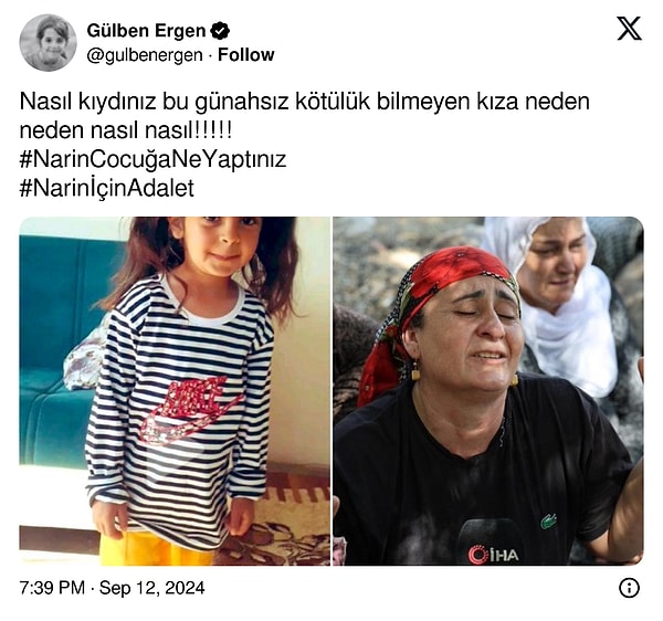 "Nasıl kıydınız bu günahsız kötülük bilmeyen kıza neden neden nasıl nasıl!!!!!" isyanıyla gündeme gelen ünlü şarkıcı👇🏻