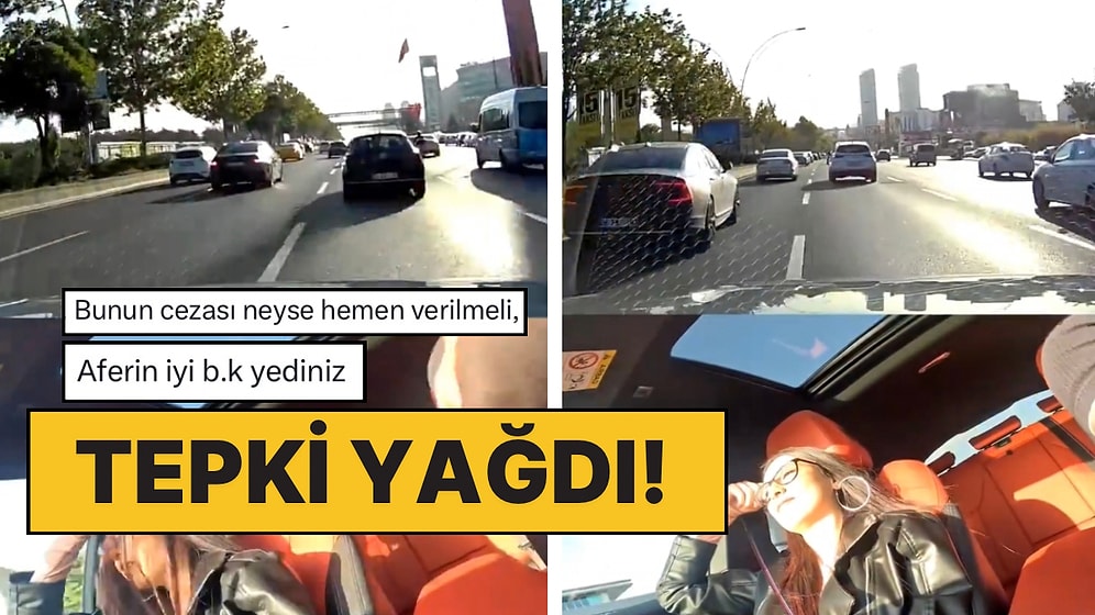 Makas Atarak Ankara-Eskişehir Yolu’nda Trafiği Riske Atan İkili O Anları Eğleniyormuş Gibi Paylaştı