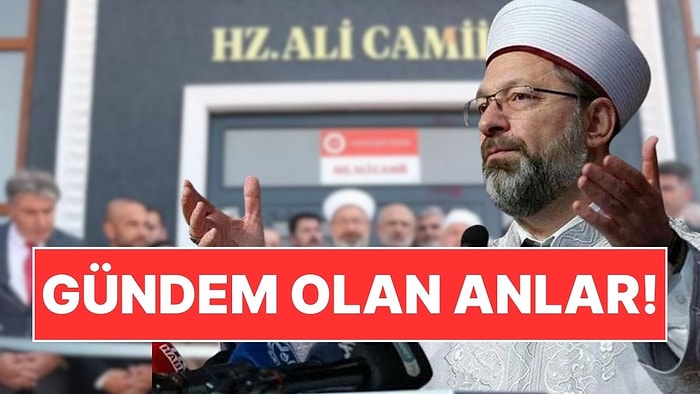 Gündem Olan Görüntü: Diyanet İşleri Başkanı Ali Erbaş 'Kelime-i Şehadet'i Yanlış Okudu İddiası