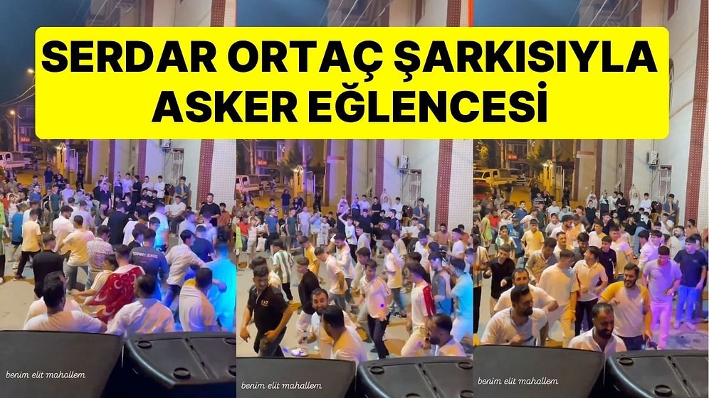 Serdar Ortaç Şarkısıyla Zumba Yaparak Asker Uğurlayan Mahalle Gençleri Keyifli Anlar Ortaya Çıkardı