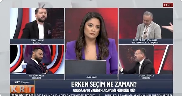 Programda yer alan Afşin Hatipoğlu'nun, Ferhat Murat'a "Siz her şeye asker misiniz?" demesiyle ortam gerildi.