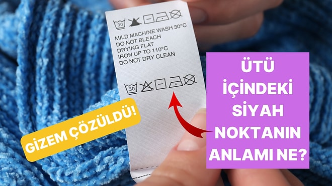 Kıyafet Etiketlerindeki Ütü Sembolünün İçindeki Noktaların Meğer Bir Anlamı Varmış!