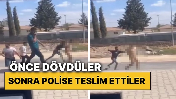 Mardin’de Sokakta Çırılçıplak Gezen Şahsı Vatandaşlar Dövdükten Sonra Polise Teslim Etti