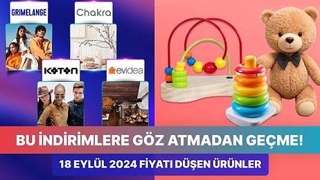 Bugün Hangi Markette ve Markada İndirim Var? 18 Eylül 2024 Fiyatı Düşen  Ürünler