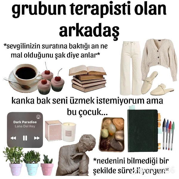 Her grubun bir terapisti vardır.