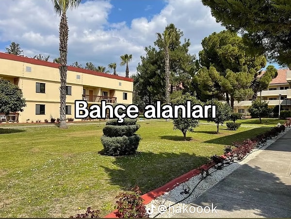 Bahçe ve park gibi olanaklar da var.