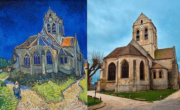 14. Auvers'deki Kilise, Vincent van Gogh