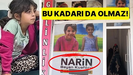 Yuh Artık! Narin'in İsmi ve Fotoğrafıyla Kadın Kuaförü Açtılar!