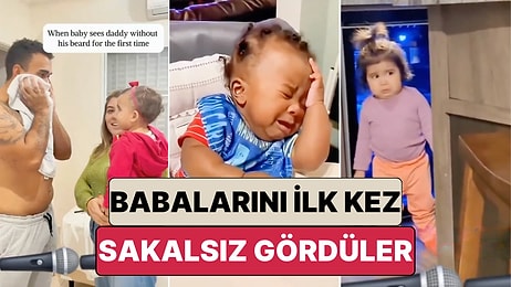 Tanıyamadılar: Babalarını İlk Kez Sakalsız Gören Miniklerin Güldüren Tepkisi