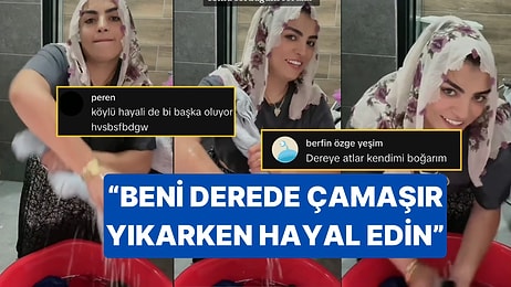 TikTok Fenomeni Karagül Takipçilerinin Hayal Gücünü Zorladı: "Beni Derede Çamaşır Yıkarken Hayal Edin"