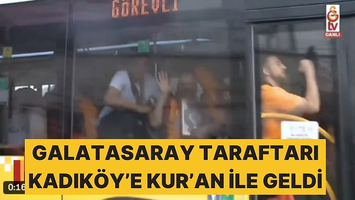 Fenerbahçe - Galatasaray Derbisi Öncesi Bir Taraftar Kur'an ile Kadıköy'e Geldi