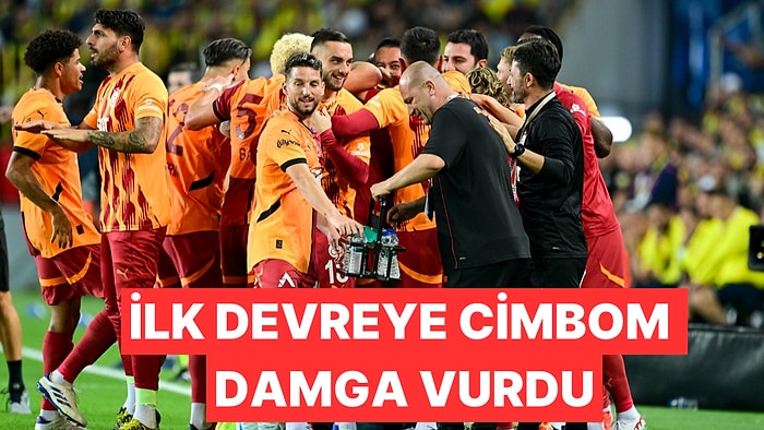 Fenerbahçe - Galatasaray Derbisinde 45 Dakikada İki Gol Var: Fenerbahçe 0-2 Galatasaray