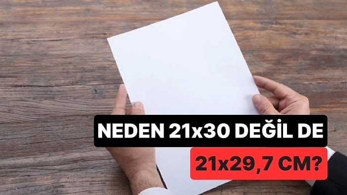 Arkasındaki Matematik Hayret Verici: A4 Kağıtları Neden 20x30 Değil de 21x29,7 cm Boyutunda?