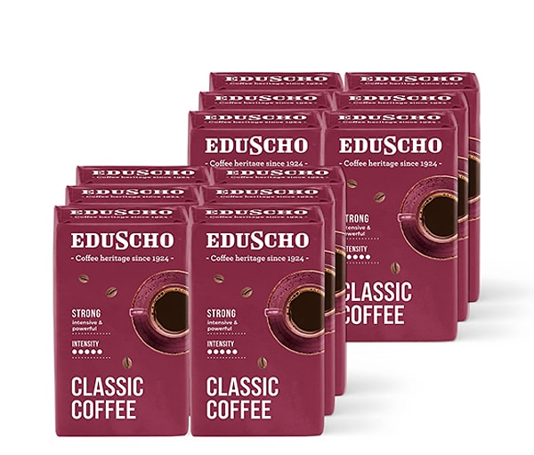 Eduscho Classic Coffee Strong, 12 x 250 g Öğütülmüş Filtre Kahve