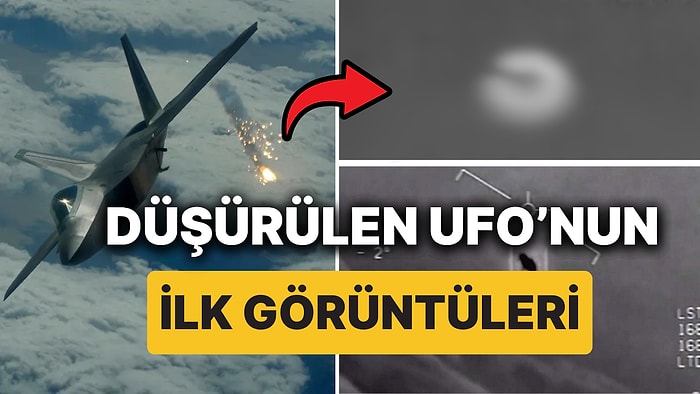 Sır Gibi Saklanan UFO'dan İlk Görüntüler! ABD Savaş Uçağı Tarafından Düşürülmeden Önce Kanada Üzerinde Uçtu