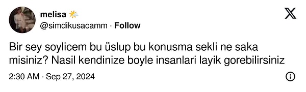 'Kendinize böyle insanları layık görmeyin' 👇