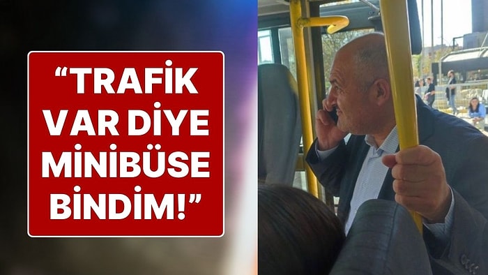 Taksi Bulamadığı İçin Minibüse Binen Taksiciler Odası Başkanı Eyüp Aksu: “Trafik Var diye Bindim!”