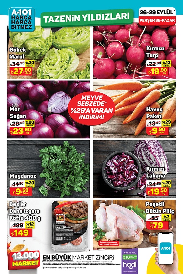 Beşler Dana Izgara Köfte 400 gr 149 TL