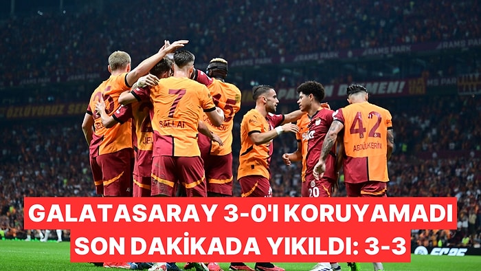 Osimhen'in Gol Sevinci Yaşadığı Gecede Galatasaray Kasımpaşa'ya Takıldı: 3-3