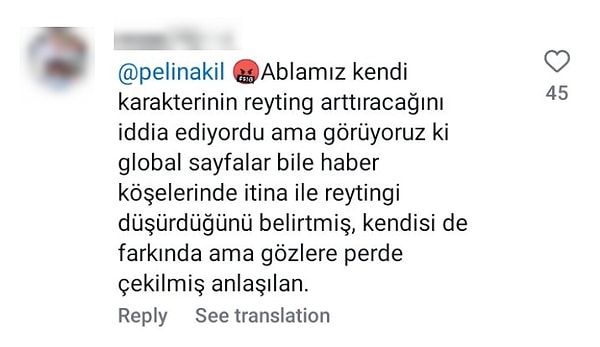 Yorumların özel hayatına kadar eleştirmesi şok etti.