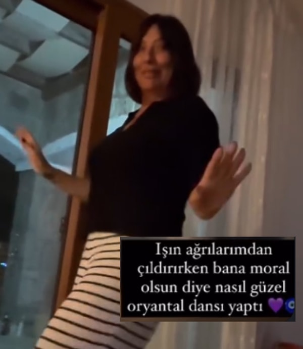 Tanyeli'yi bu zorlu süreçte sevdikleri yalnız bırakmadı. Ünlü şarkıcı Işın Karaca, Tanyeli'yi evinde ziyaret ederek ona moral olabilmek adına dans etti. Karaca, ''Tanyeli'den el aldım'' diyerek sevilen oryantale dansının yanı sıra sözleriyle de jestte bulunmuş oldu.