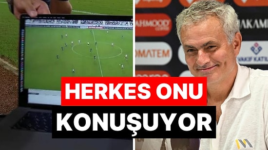 Jose Mourinho Laptop Tepkisiyle Spor Dünyasının Gündemine Oturdu!