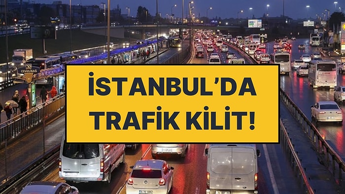 İstanbul'da Mesai Bitiminde Trafik Yoğunluğu Yüzde 70'i Geçti