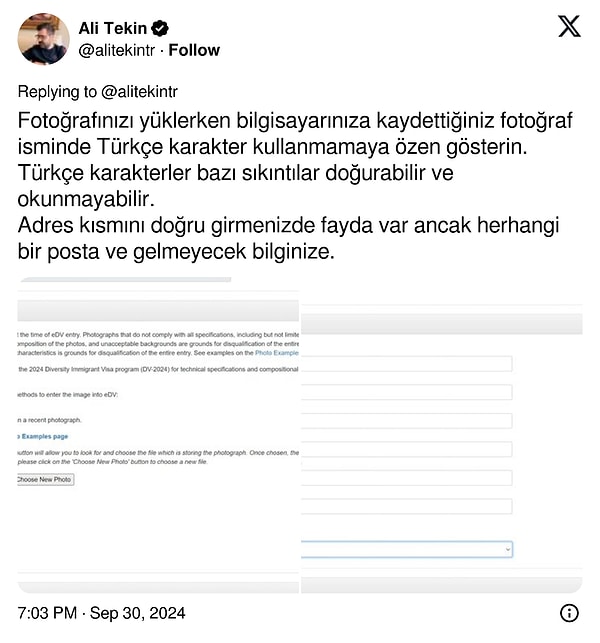 Green Card başvurusuna fotoğraf yüklerken ise bunlara dikkat edin 👇