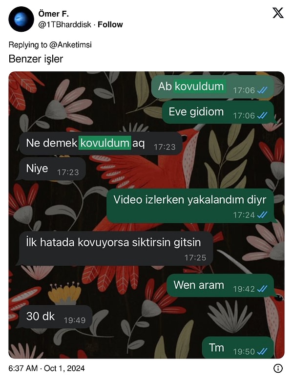 Kendisi yalnız değil.