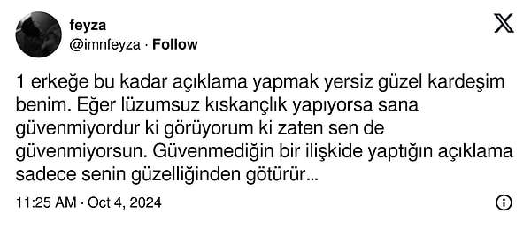 "Güvenmediğin ilişkide yaptığın açıklama..." 👇