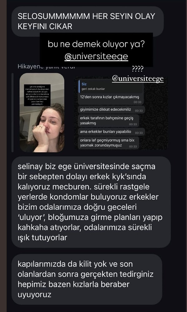 Sorun Twitter'da da dile getirildi. Yerlerde bulunan kondomlar, tacizler ve daha fazlası...