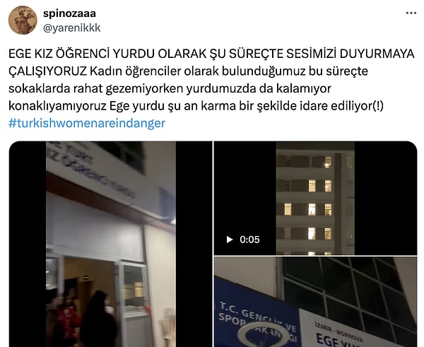 Başka öğrencilerin şikayetleri şu şekilde.