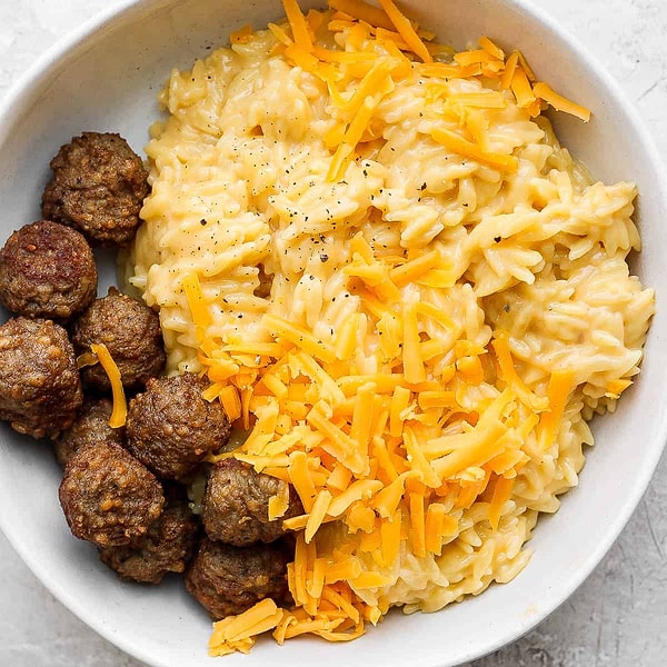 4. Falafel Topları ve Kremalı Vegan Bal Kabağı Orzo