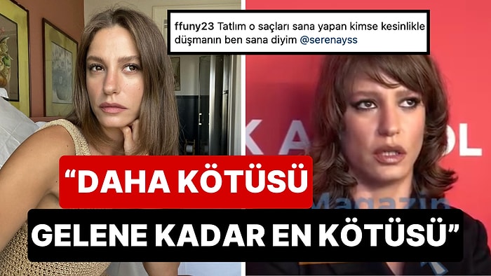 Yıllardır Uzun Kullanıyordu: Serenay Sarıkaya'nın Kısacık Kestirdiği Yeni Saç Tarzı Yerden Yere Vuruldu!