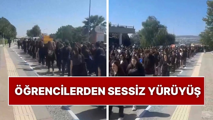 Celal Bayar Üniversitesi Öğrencileri Kadınlar ve Çocuklar İçin Sessiz Yürüyüş Yaptı