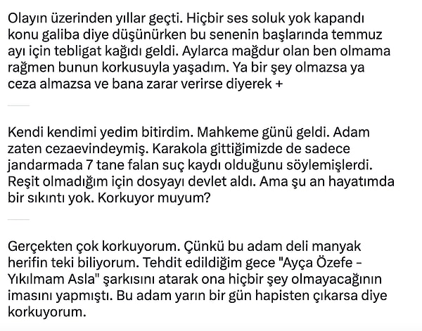 Tabii ülkemizdeki suçluların ne zaman çıkacağını kestirememek gibi haklı korkular da var.