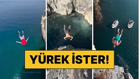 Metrelerce Yüksekten Atlayan Adrenalin Bağımlıları O Anlarıyla Bizim Yüreklerimize İndirdi