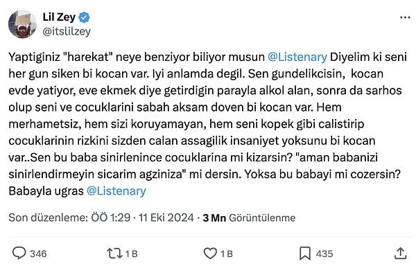 Ünlü rapçi "Sen bu baba sinirlenince çocuklarına mi kızarsın? "Aman babanızı sinirlendirmeyin s*çarım ağzınıza" mı dersin? Yoksa bu babayı mı çözersin? Babayla uğraş" diyerek tepkini kendince gösterdi ancak eleştirilerin de hedefi oldu.