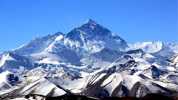 At approximately 9,000 meters high, Everest is the peak of the world.