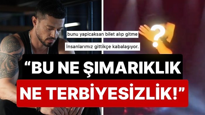 Simge, Bengü ve Mabel'den Sonra Bir Konser Fiyaskosu Daha: Fırlatılan Çakmak Murat Boz'un Gözüne Denk Geldi!